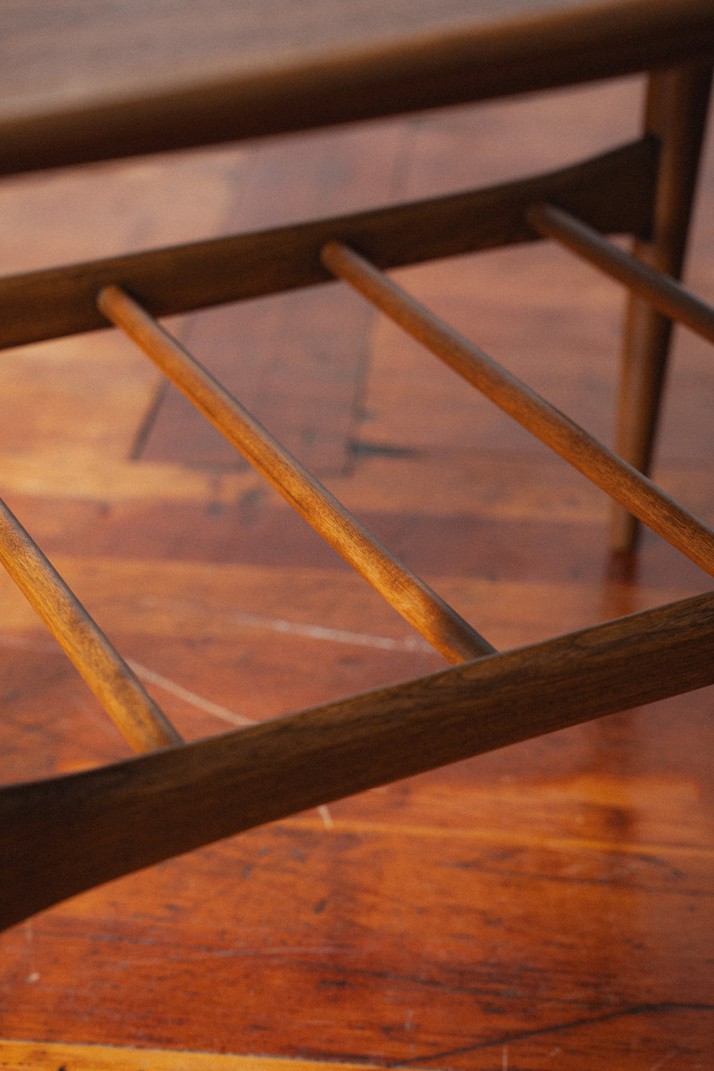 Walnut Surfboard Side Table by Basset