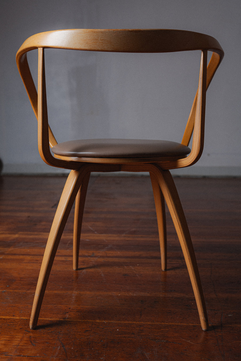 Original George Nelson Pretzel Chair, Leather