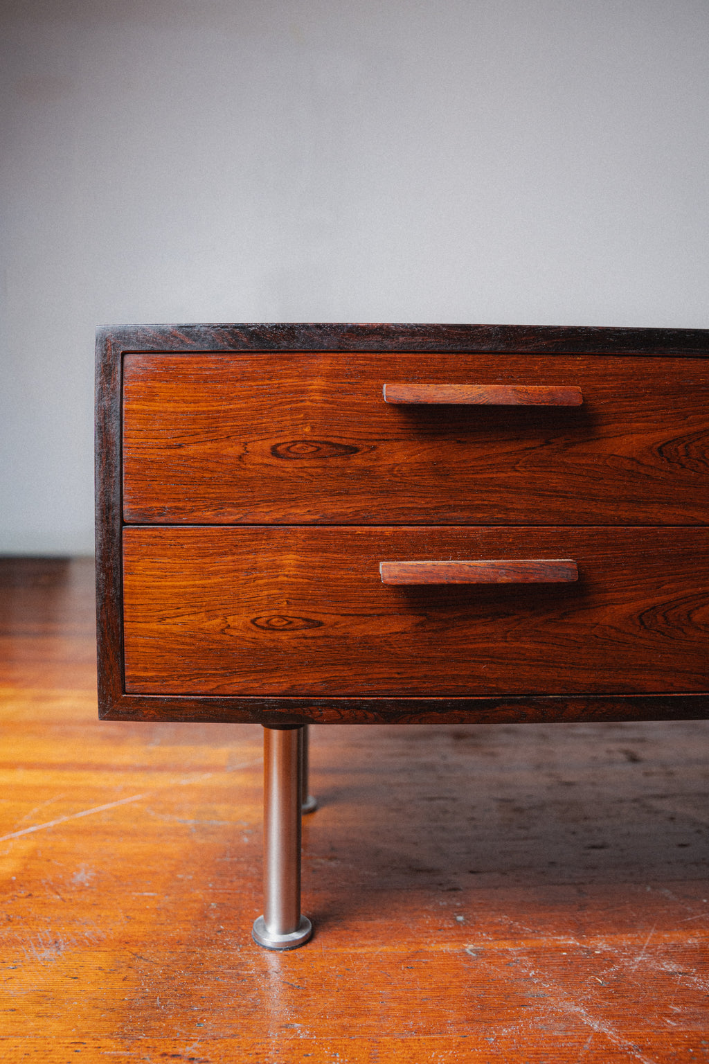 Kai Kristiansen Rosewood Chest of Drawers w/ Chrome Legs