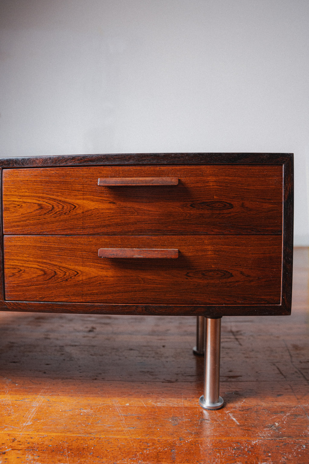Kai Kristiansen Rosewood Chest of Drawers w/ Chrome Legs