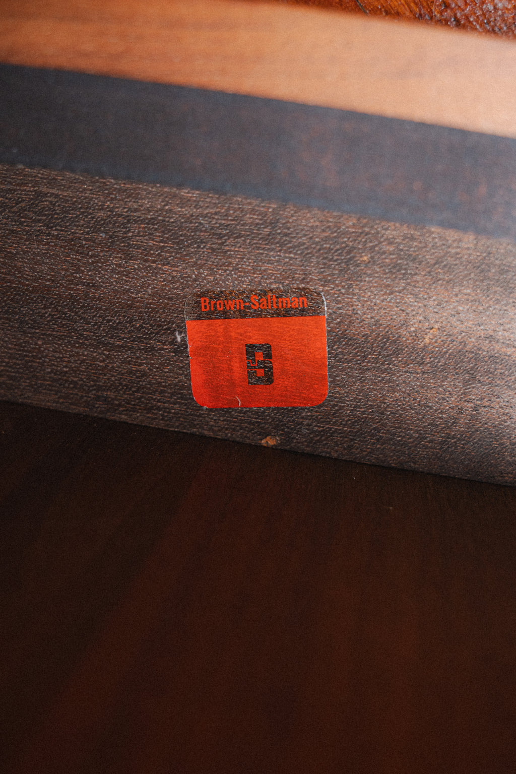 John Keal Square Reverse Painted Glass and Walnut End Tables for Brown Saltman