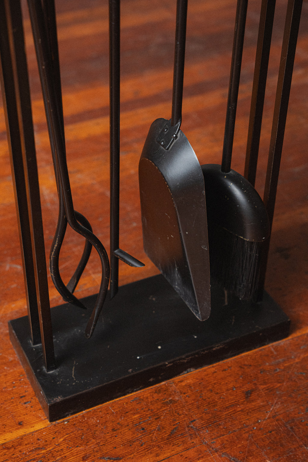 1960s Iron Fireplace Tool Set by Pilgrim Manufacturing