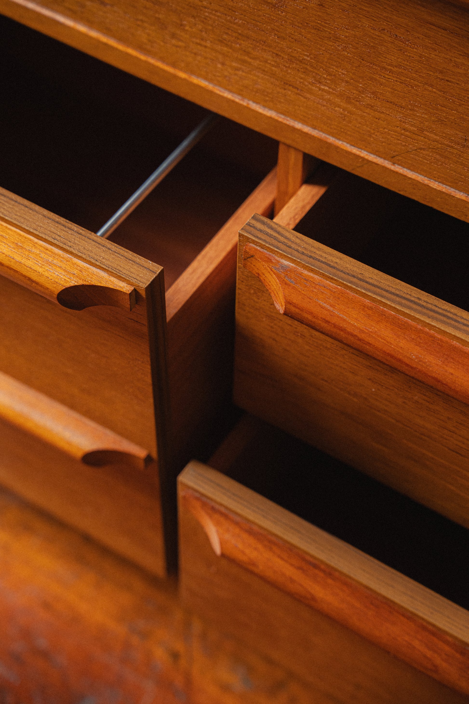 Danish Teak Roll-Top Desk, 1970s