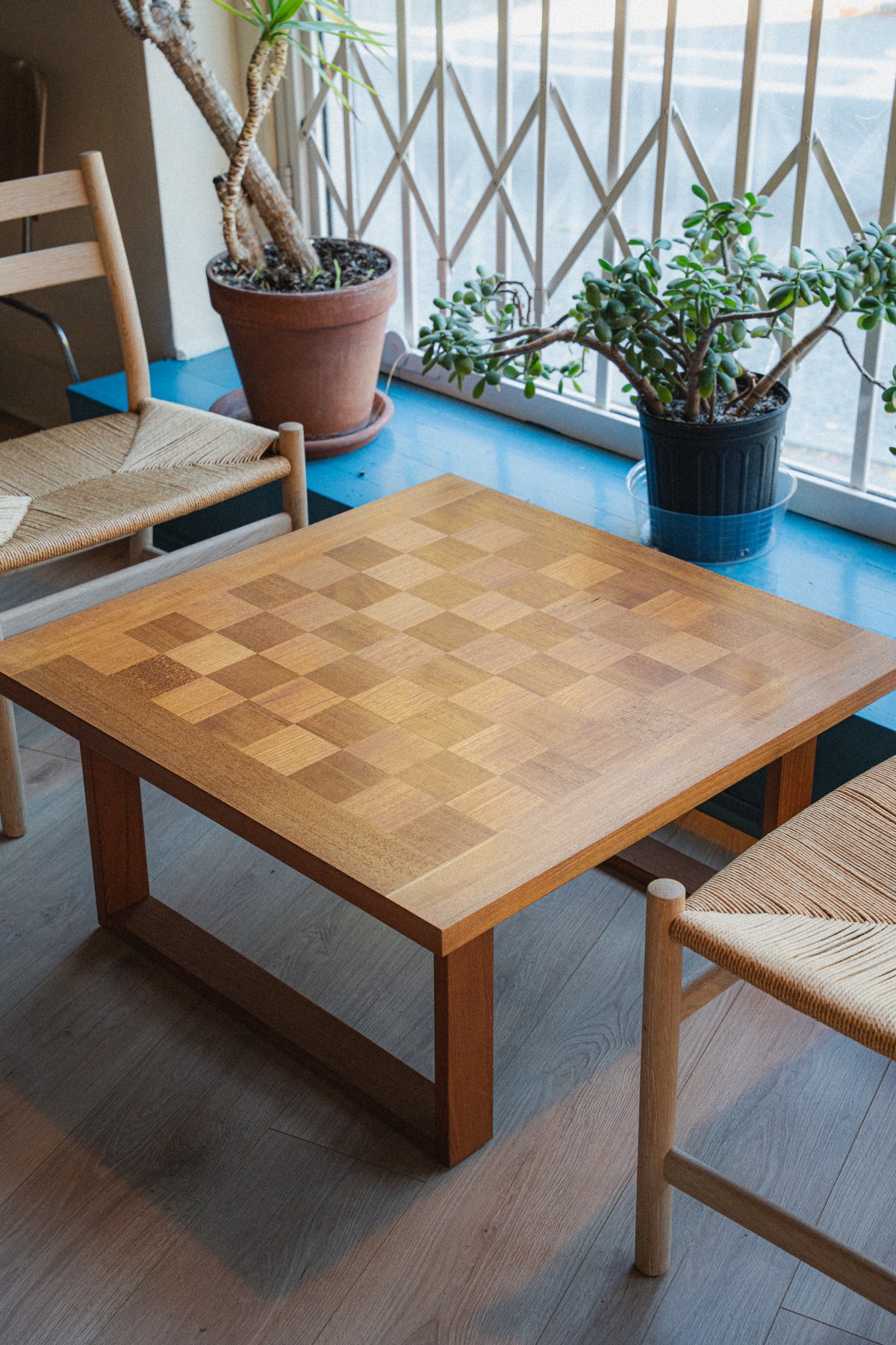 Danish Teak Checker-Board Coffee Table