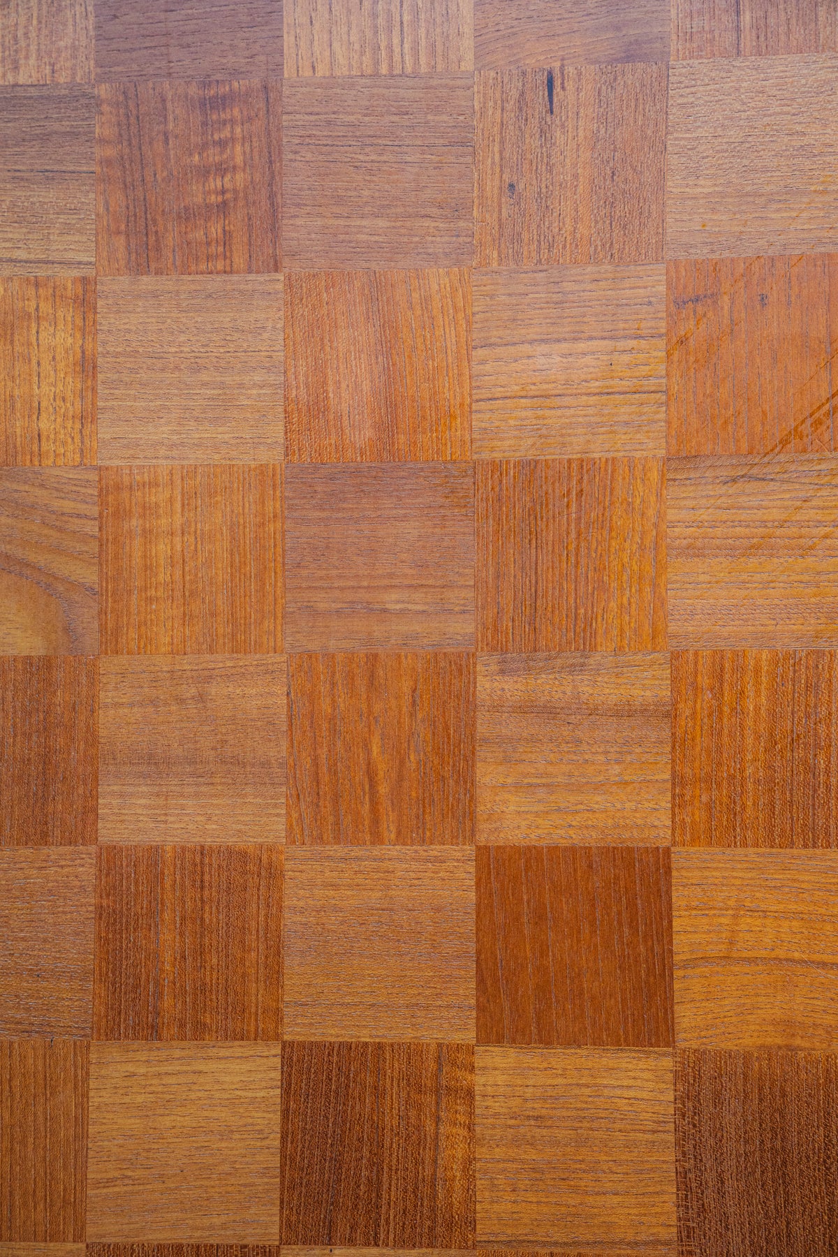 Danish Teak Checker-Board Coffee Table