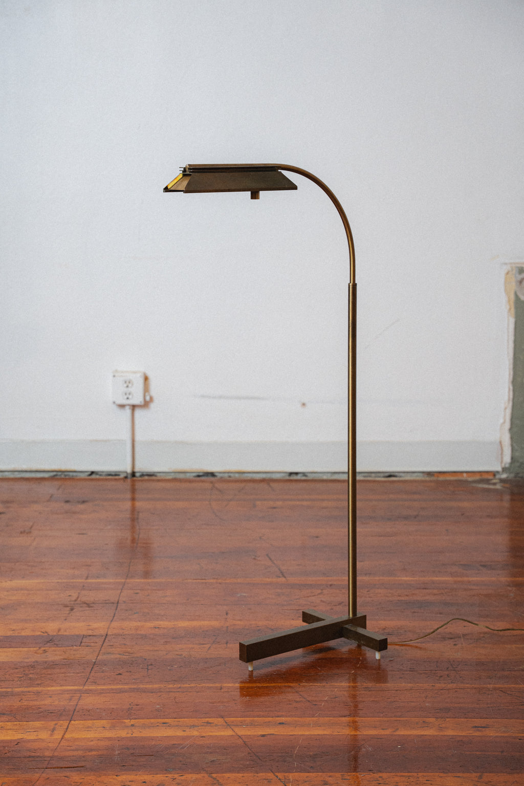 Brass Floor Lamp by Casella, San Francisco