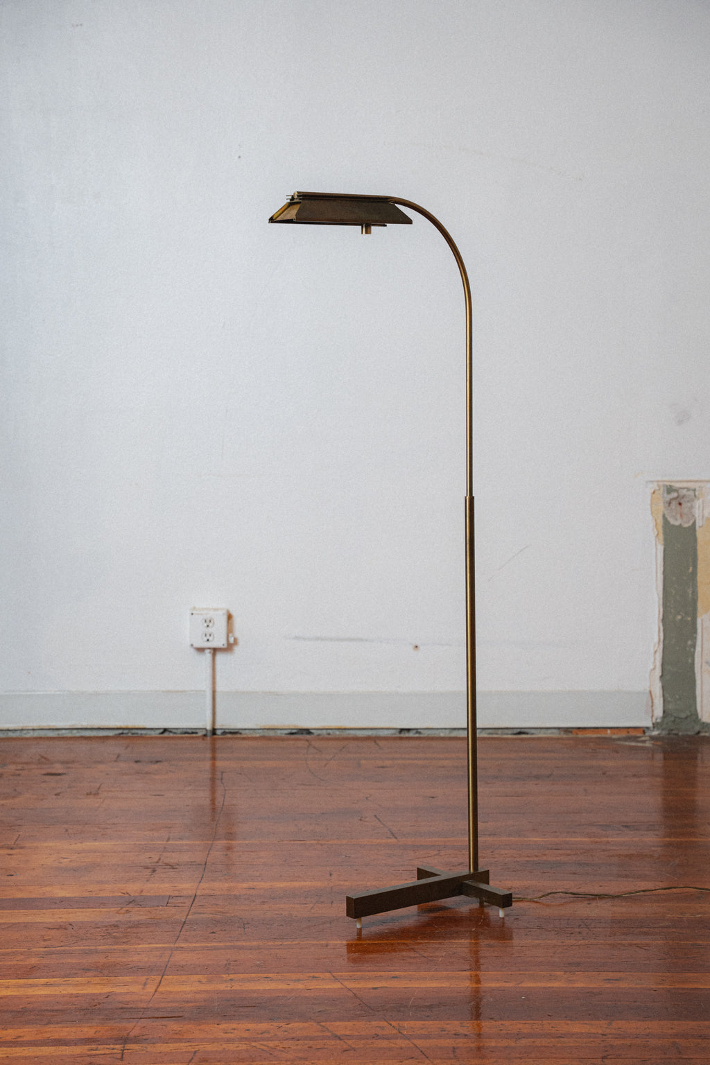 Brass Floor Lamp by Casella, San Francisco