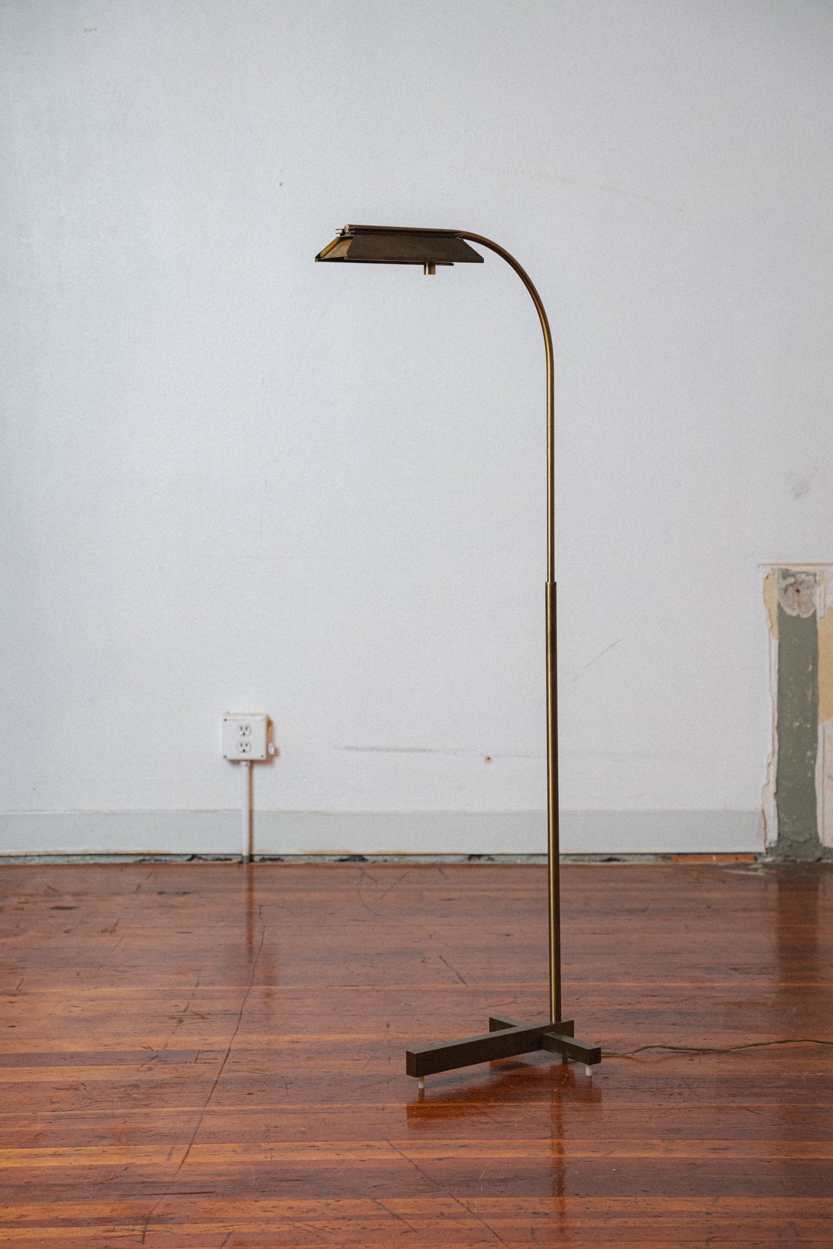 Brass Floor Lamp by Casella, San Francisco