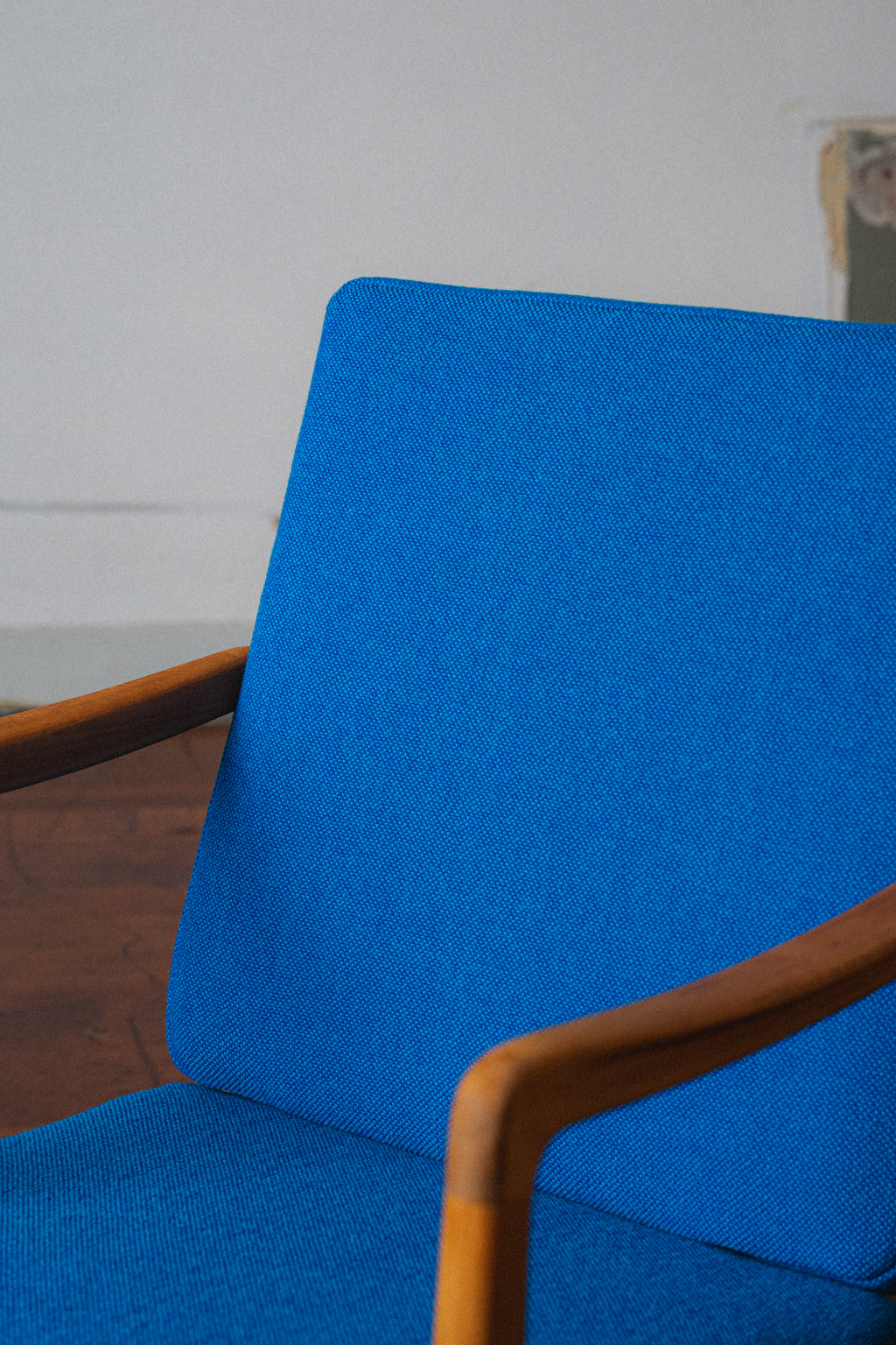 Beech FD 109 Lounge Chair & Footstool by Ole Wanscher for France & Daverkosen