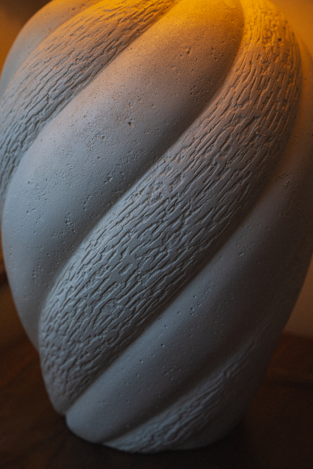 Plaster Table Lamp, Stamped "SUN89"