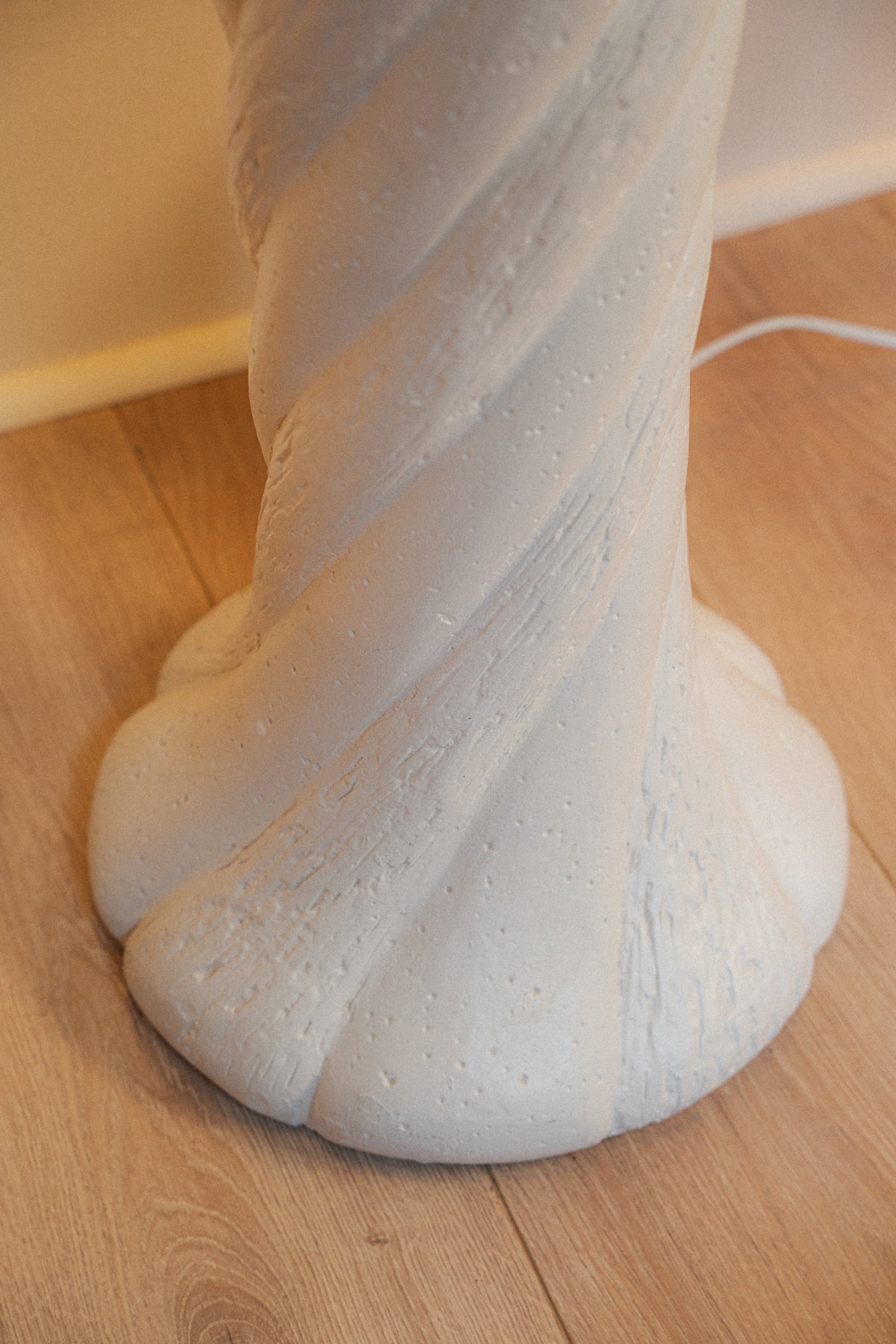 Plaster Floor Lamp, Stamped "SUN89"