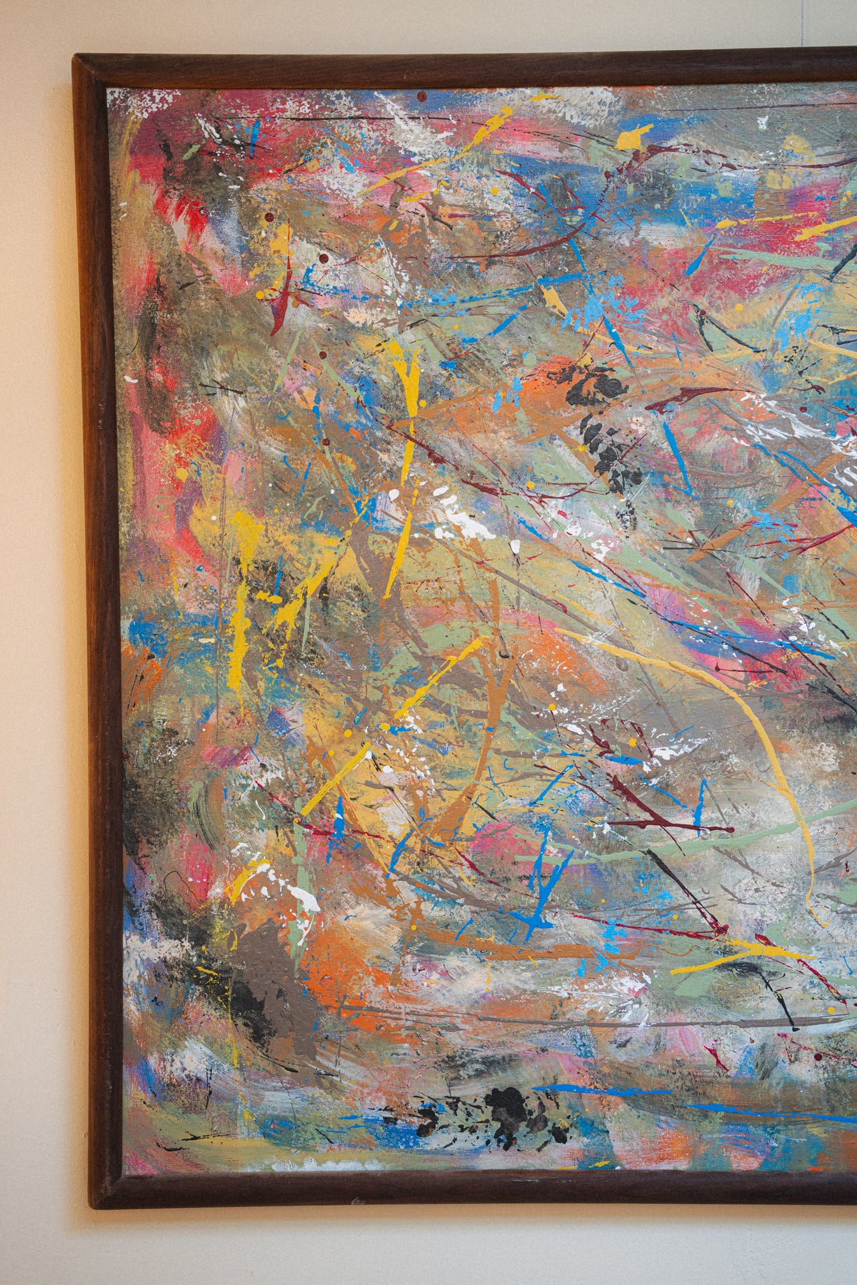 Original Oil Drip Painting by Roella McCoy, Seattle