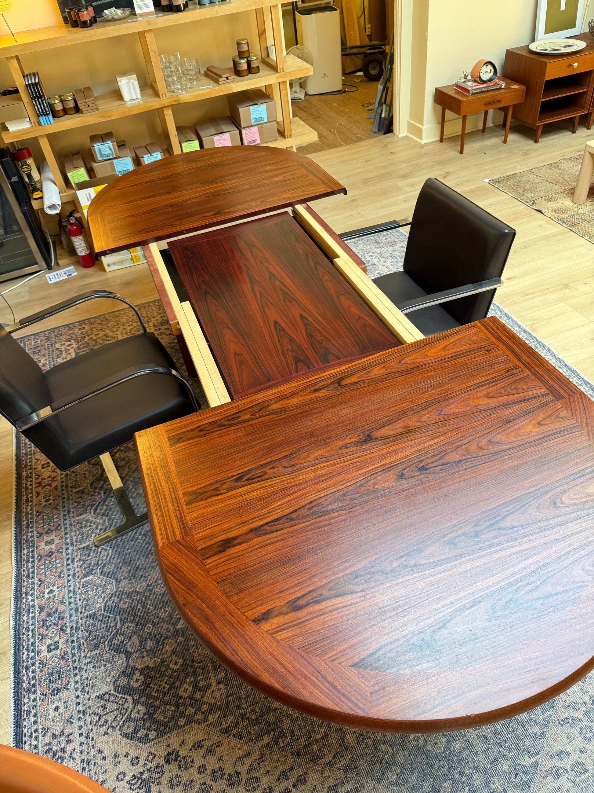 Rosewood Dining Table w/ Leaves by Skovby