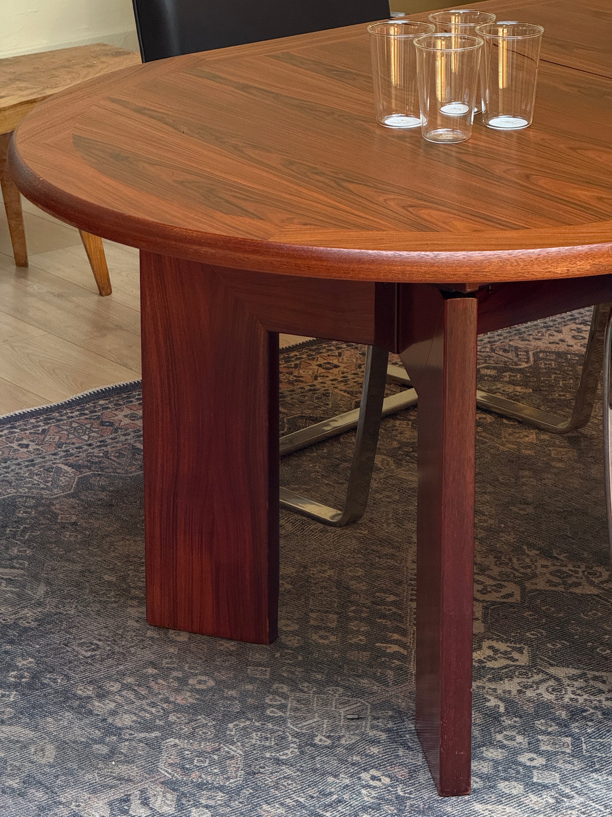 Rosewood Dining Table w/ Leaves by Skovby