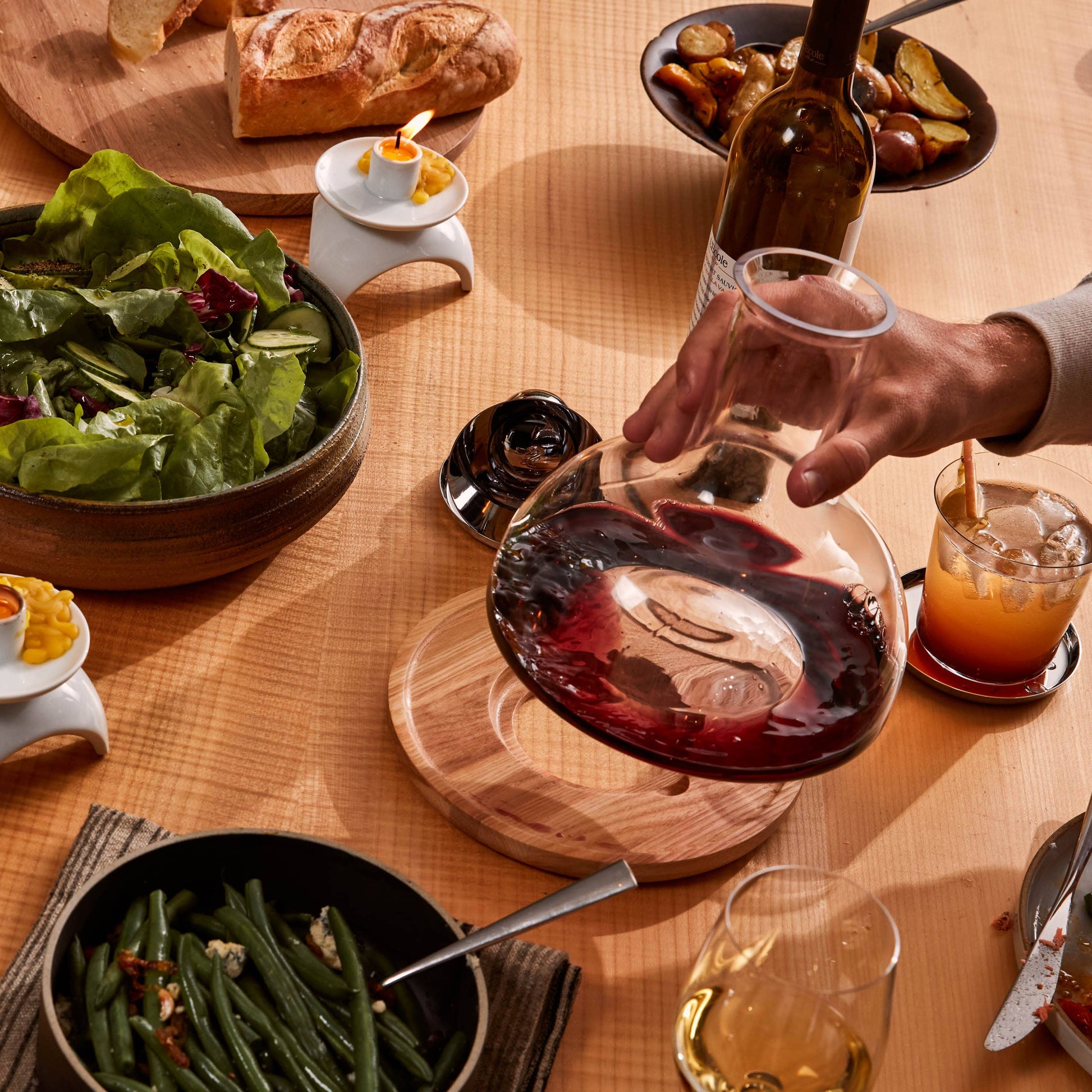 Birdie Wine Decanter by Holcomb Studio