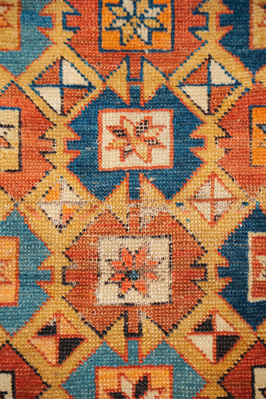 Antique Kuba Rug, 3'7" x 5'4" - view 5