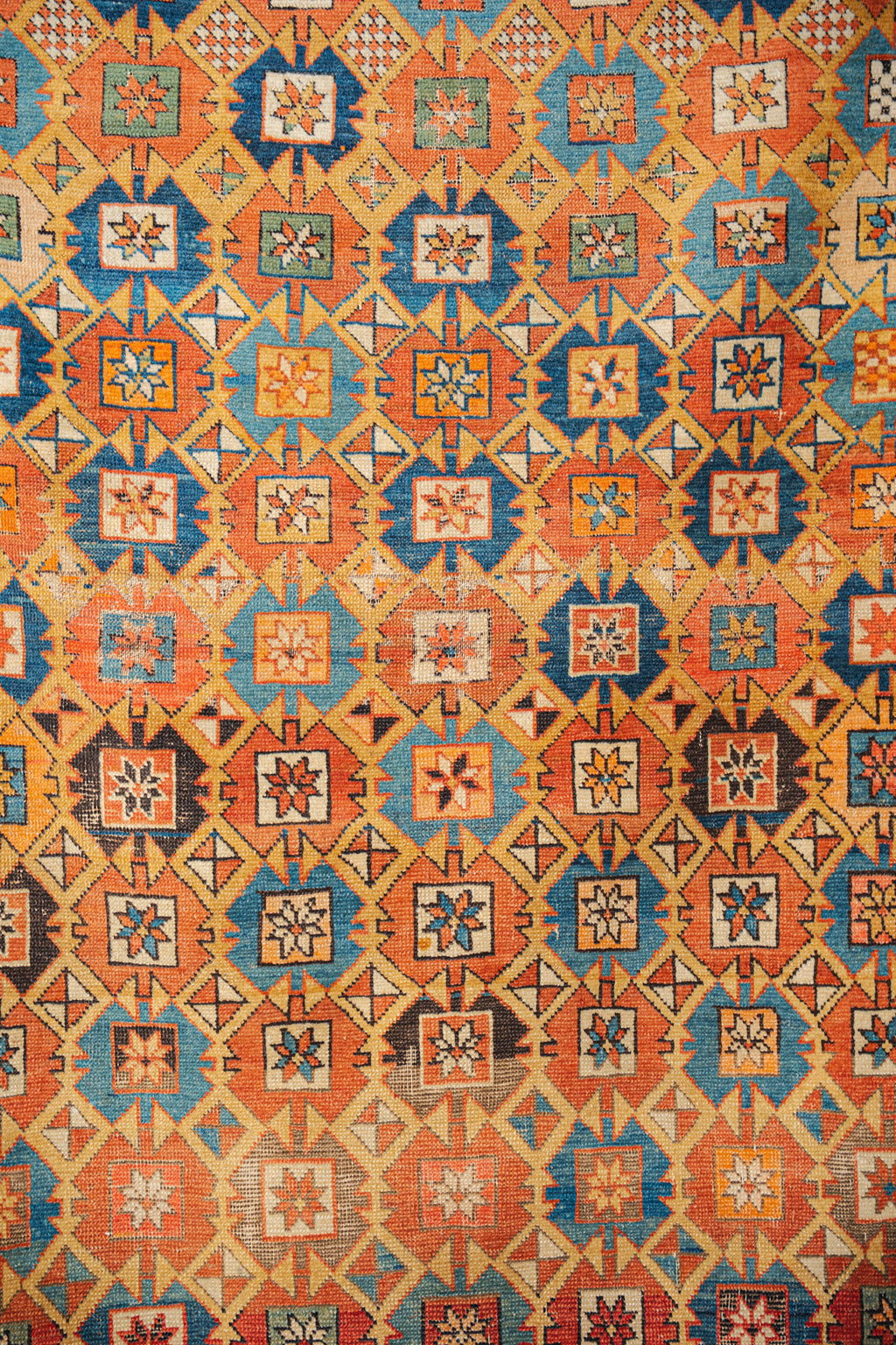 Antique Kuba Rug, 3'7" x 5'4" - view 2