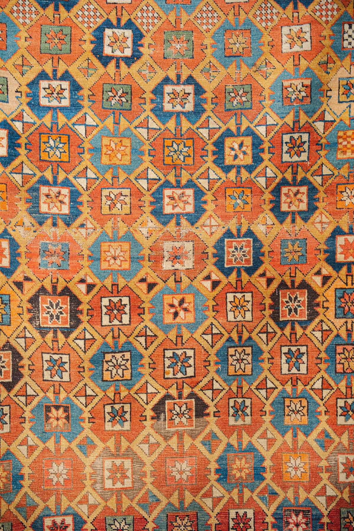 Antique Kuba Rug, 3'7" x 5'4" - view 2
