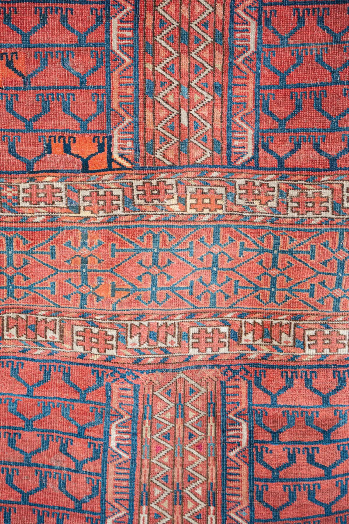 Antique Tekke Ensi, 4'5" x 5'2" - view 3
