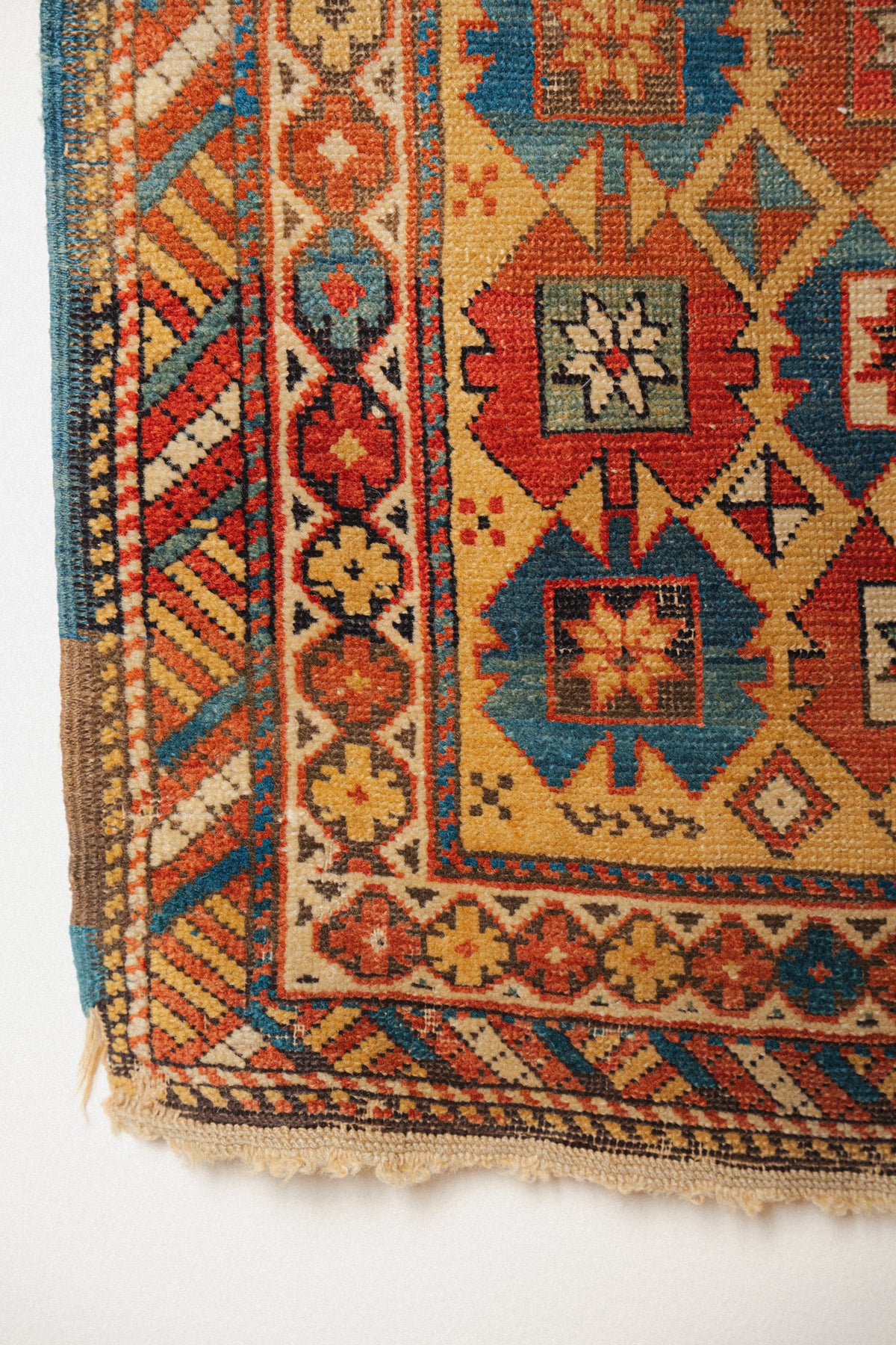 Antique Kuba Rug, 3'7" x 5'4" - view 3