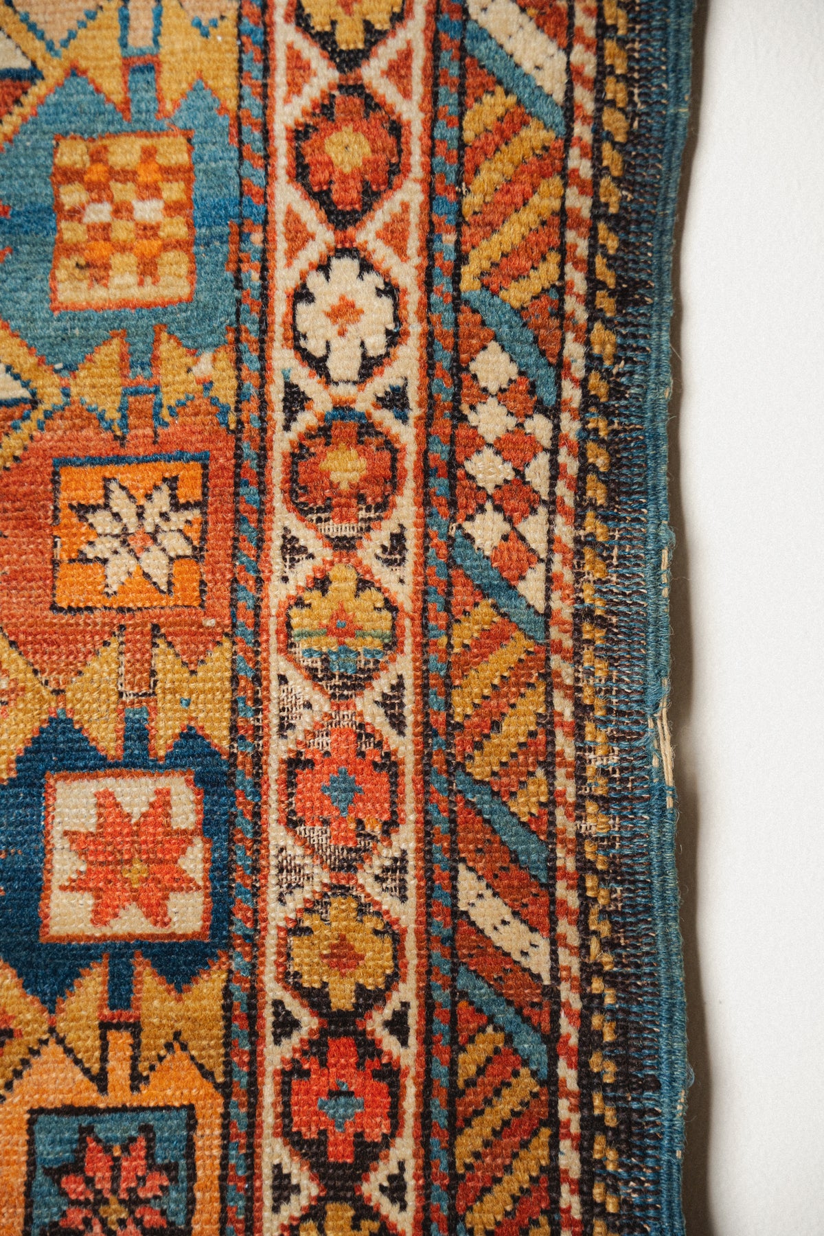 Antique Kuba Rug, 3'7" x 5'4" - view 4