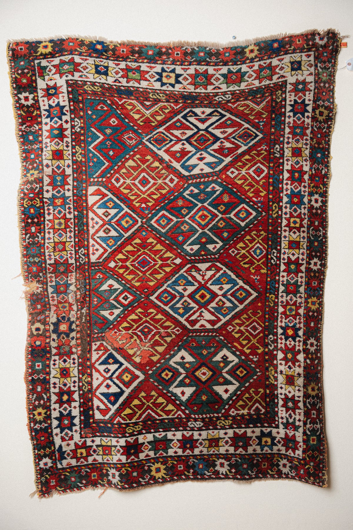 Antique Kazak Rug, 4'5" x 5'7" - view 1