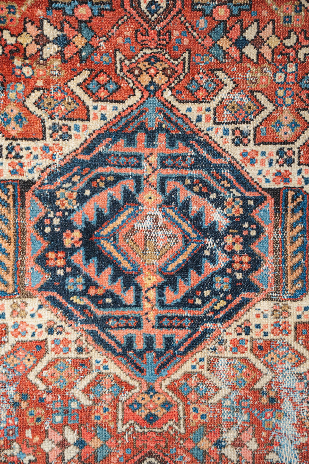 Antique Karaje Rug, 4'2" x 5'9" - view 3