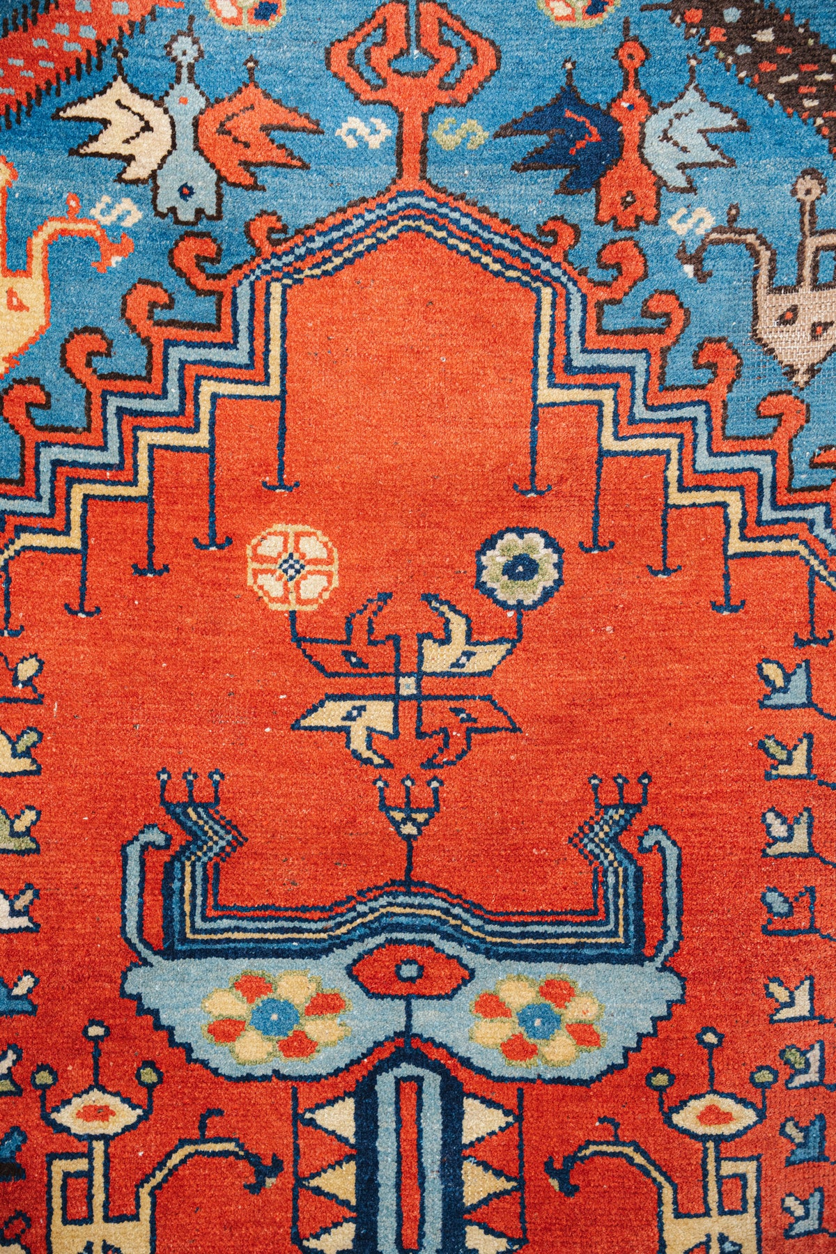 Antique Turkish Prayer Rug, 4'2" x 5'11" - view 2