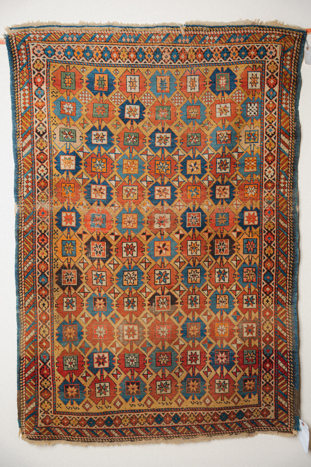 Antique Kuba Rug, 3'7" x 5'4" - view 1