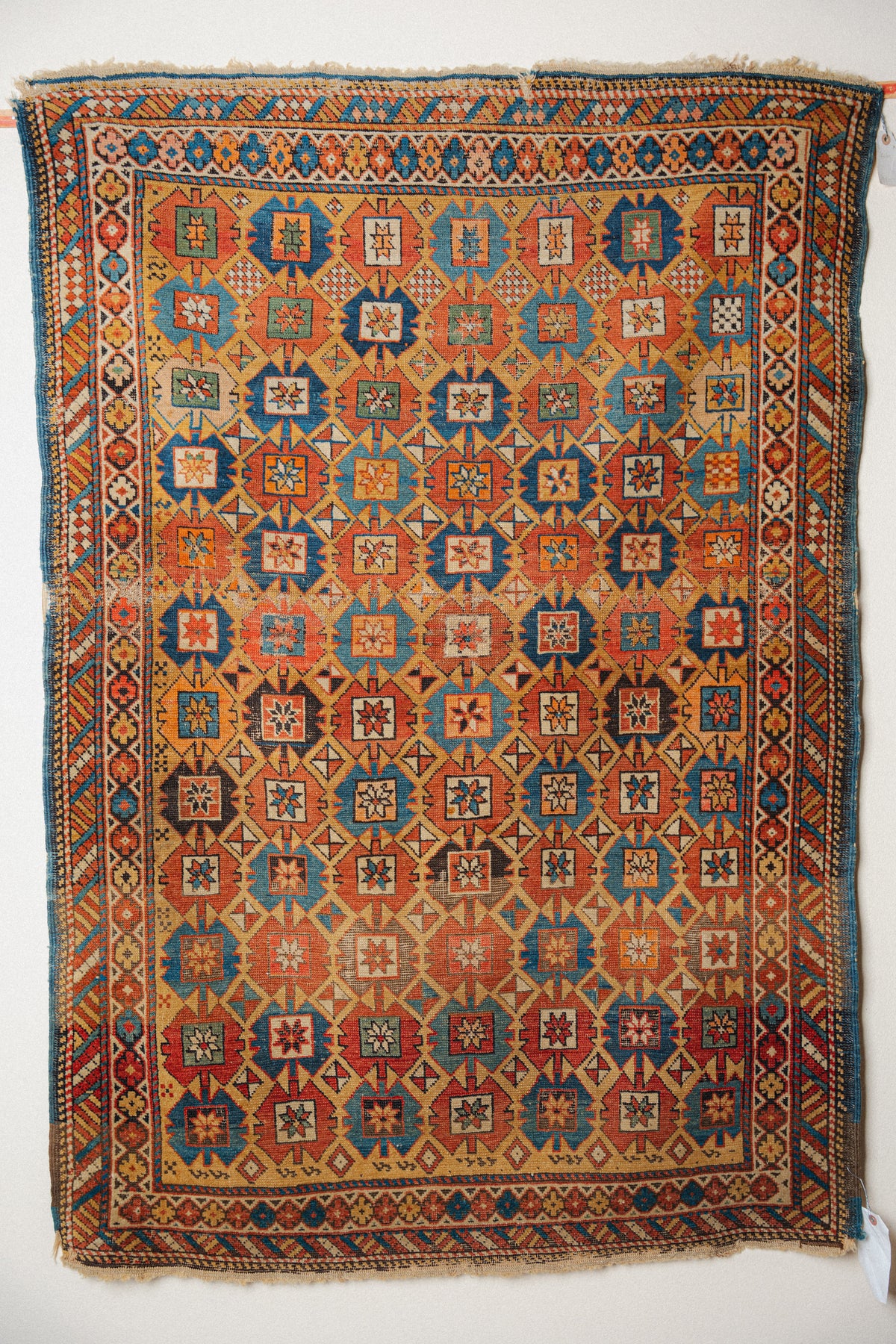 Antique Kuba Rug, 3'7" x 5'4" - view 1